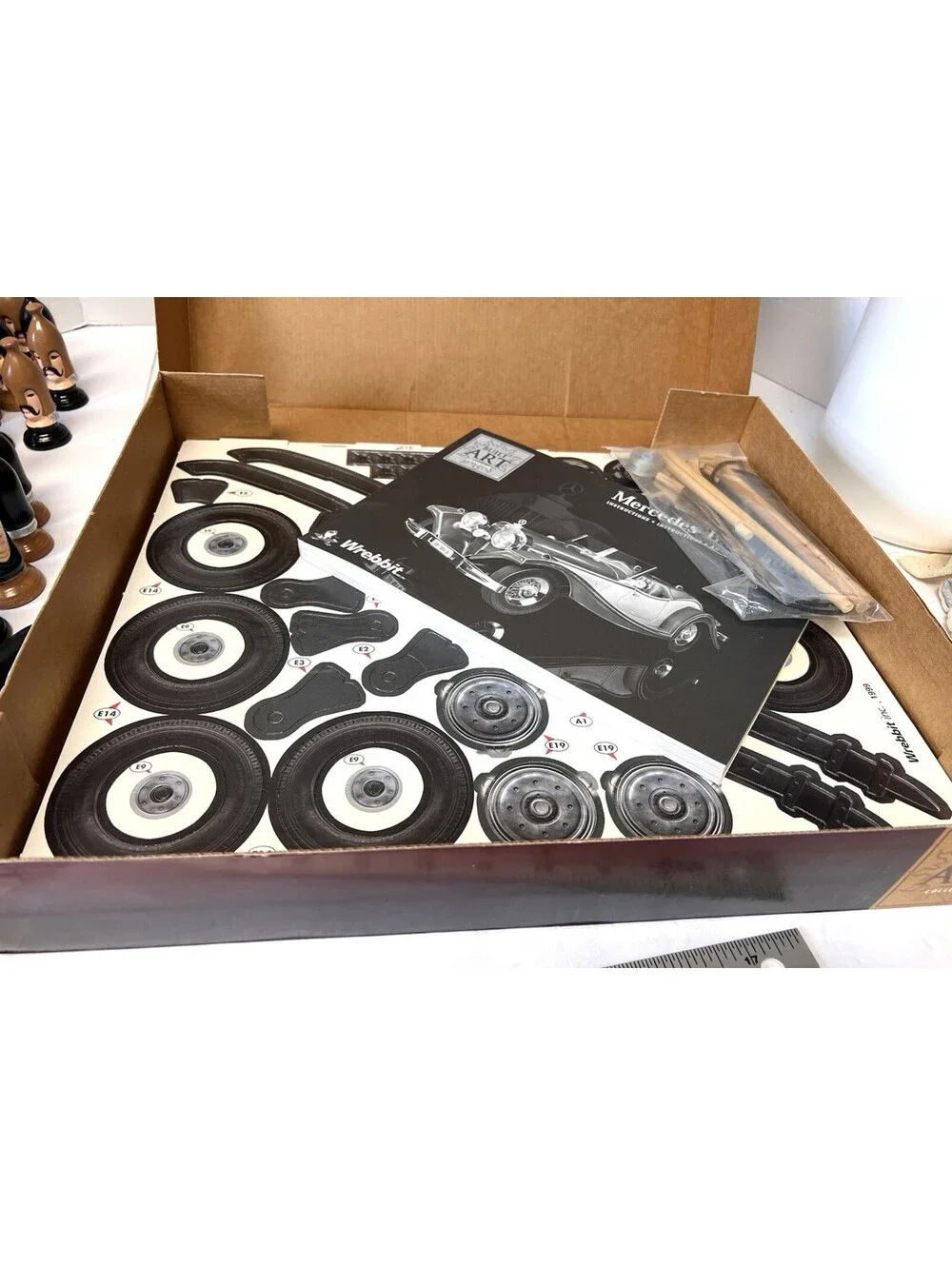 WREBBIT 1:10 Mercedes Benz Roadster 500K Model - Built Art Collection New Open